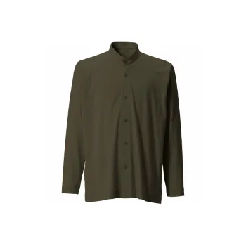 Homme Plissé Issey Miyake Shirts Men Army Green