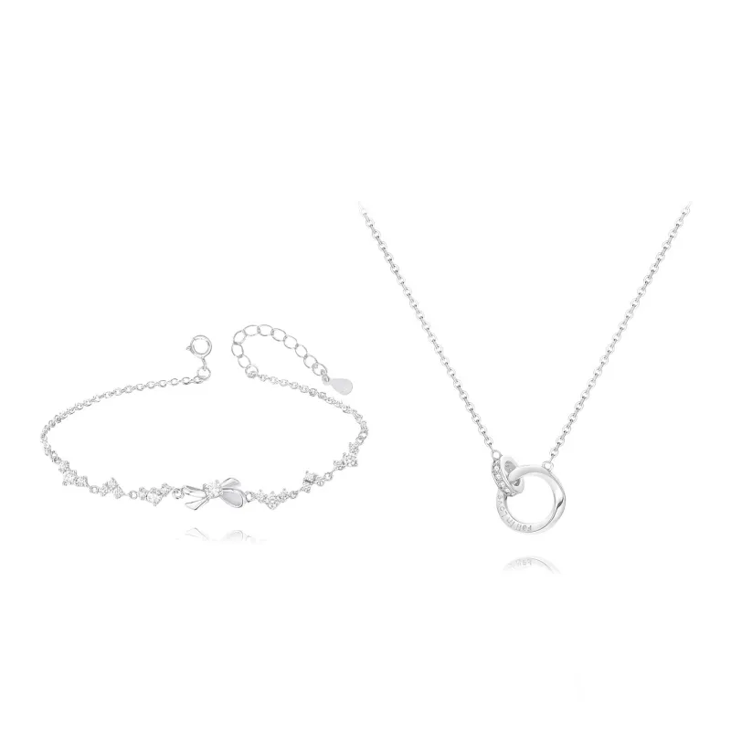 FORCHI Zircon Bracelets Women's Couple's Sweet Style Box-9