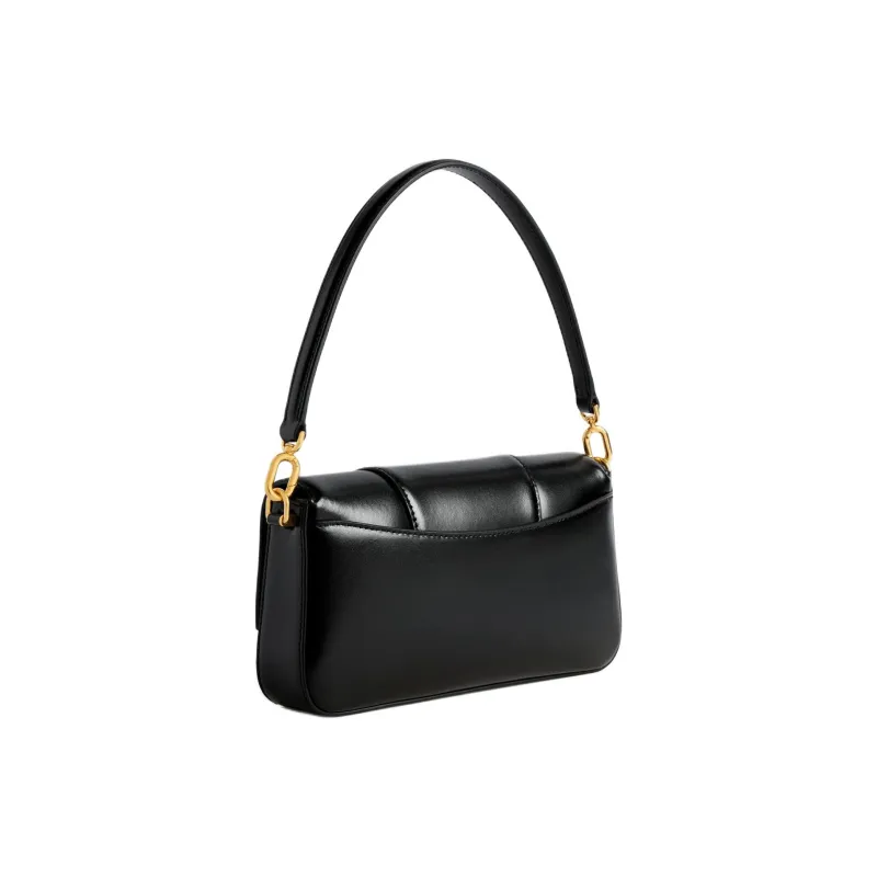 Balenciaga Hourglass Calfskin Crossbody One Shoulder Handbag Small Size Women's Black-4