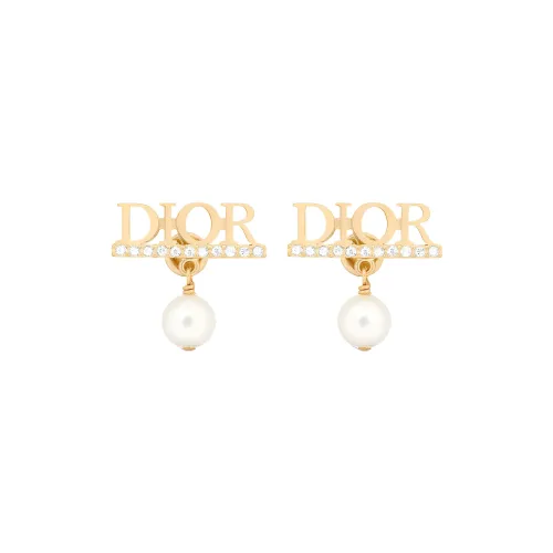 DIOR Metal Earrings Women's Gold