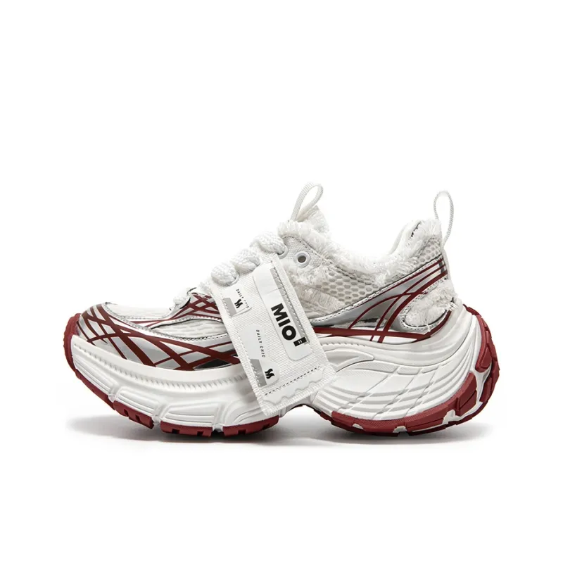 MIO Chunky Sneakers Unisex Low Top White-24