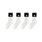 4-Pack (4 White with Black Dot)