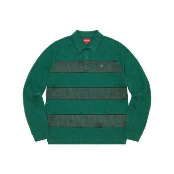 Supreme Knit Stripe L/S Polo