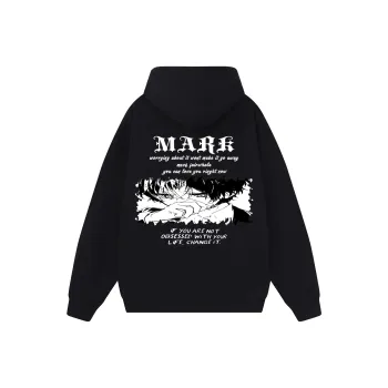 FAIRWHALE Pullover Off The Shoulder Hood Sweatshirt Unisex