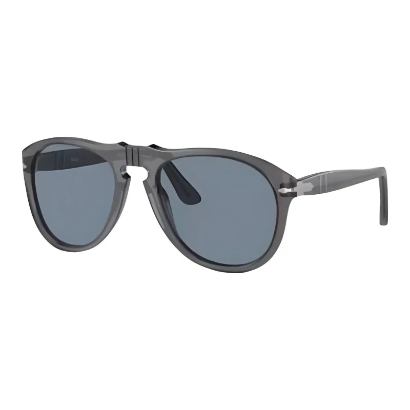 PERSOL Acetate Irregular Shape Sunglasses Men's Black-0