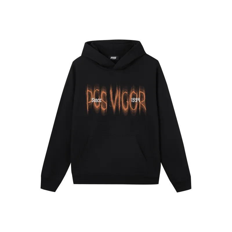 PJ's Vigor Gothic Font Logo Print Sweatshirt Unisex-0