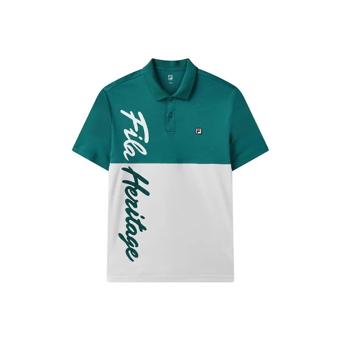 FILA Polo Shirts Men Dark Iron Green-0