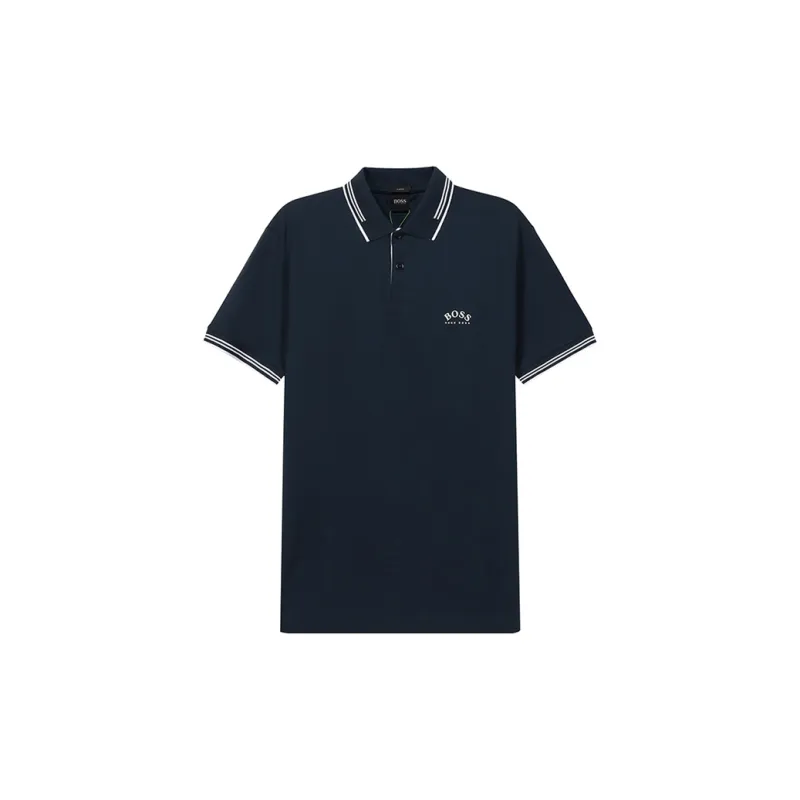 HUGO BOSS Short Sleeve Polo Shirts Men's Blue-0