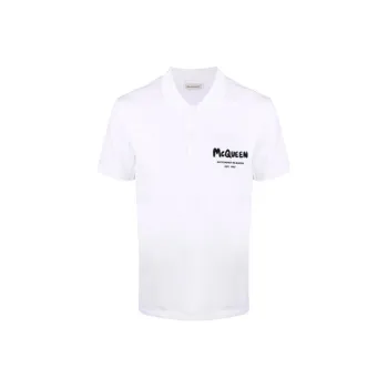Alexander McQueen Polo Shirts Men White