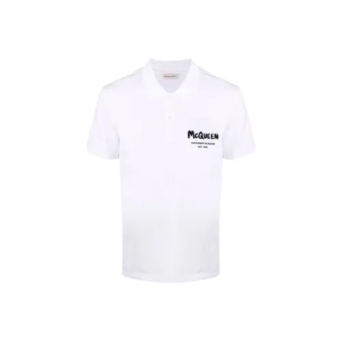 Alexander McQueen Polo Shirts Men White
