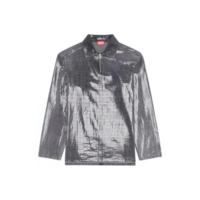 DIESEL D Brad S High shine Denim Shirt-0