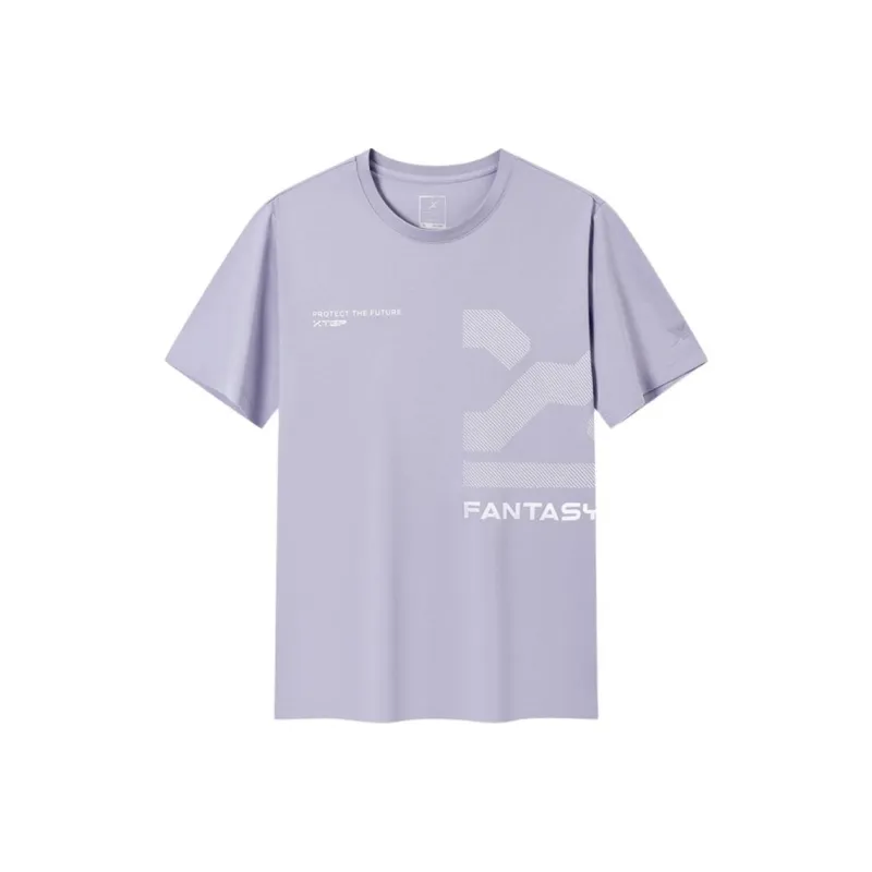 XTEP T Shirt Men's Wave Mist Purple-0