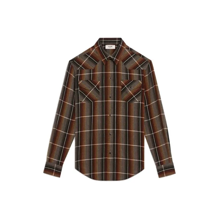 CELINE Shirts Men Umber-0