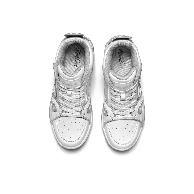 TCELLARS Cushioning Abrasion Resistant Breathable Height Increasing Rebound Mid Top Casual Shoes Unisex-4