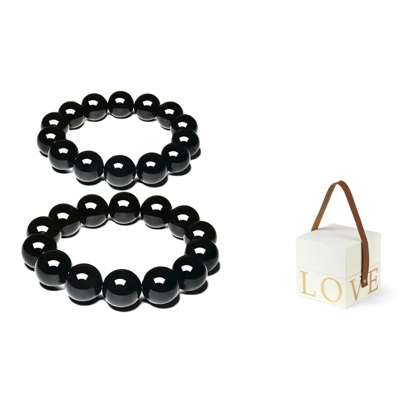 MISS TOOYA Obsidian Bracelets Unisex-1