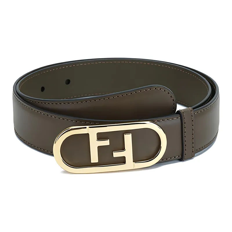 FENDI Leather Belts Women's Dark Green-0