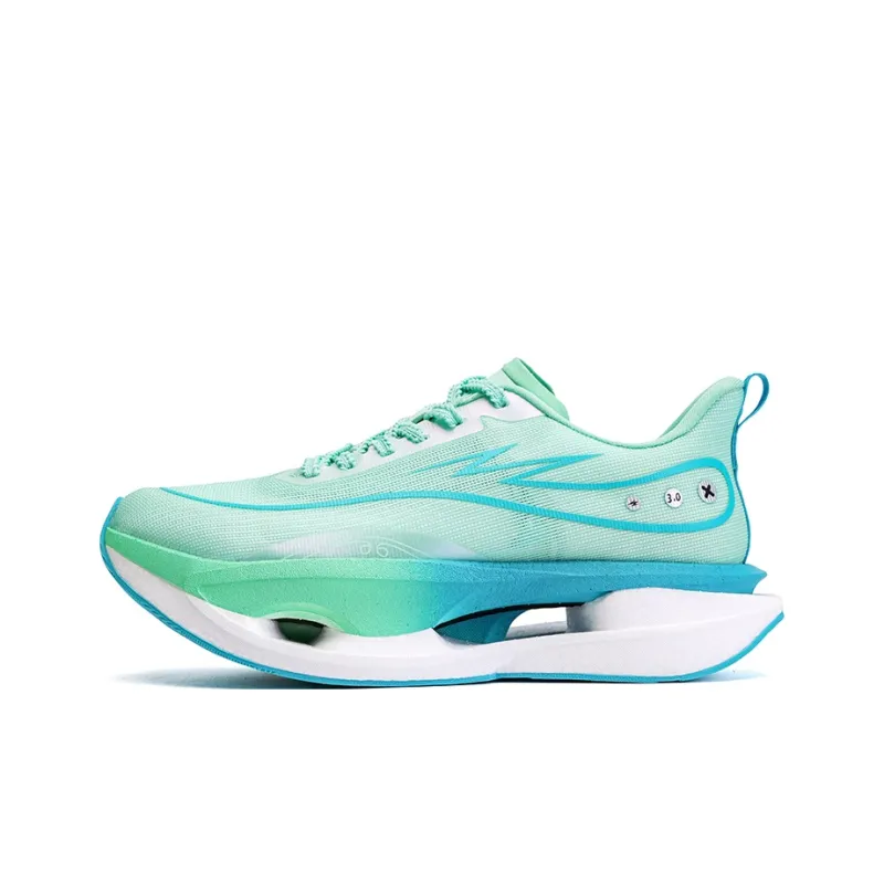 Qing Pao Running Shoes Men Low Top Green-0
