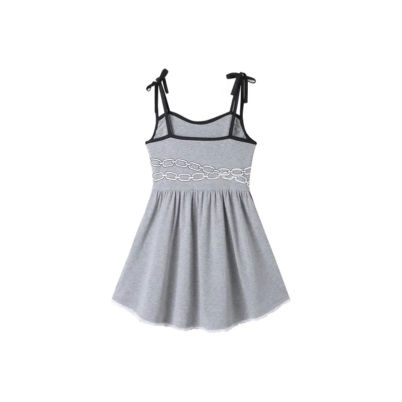 ANDREA MARTIN Slip Dress Women's Gray-1