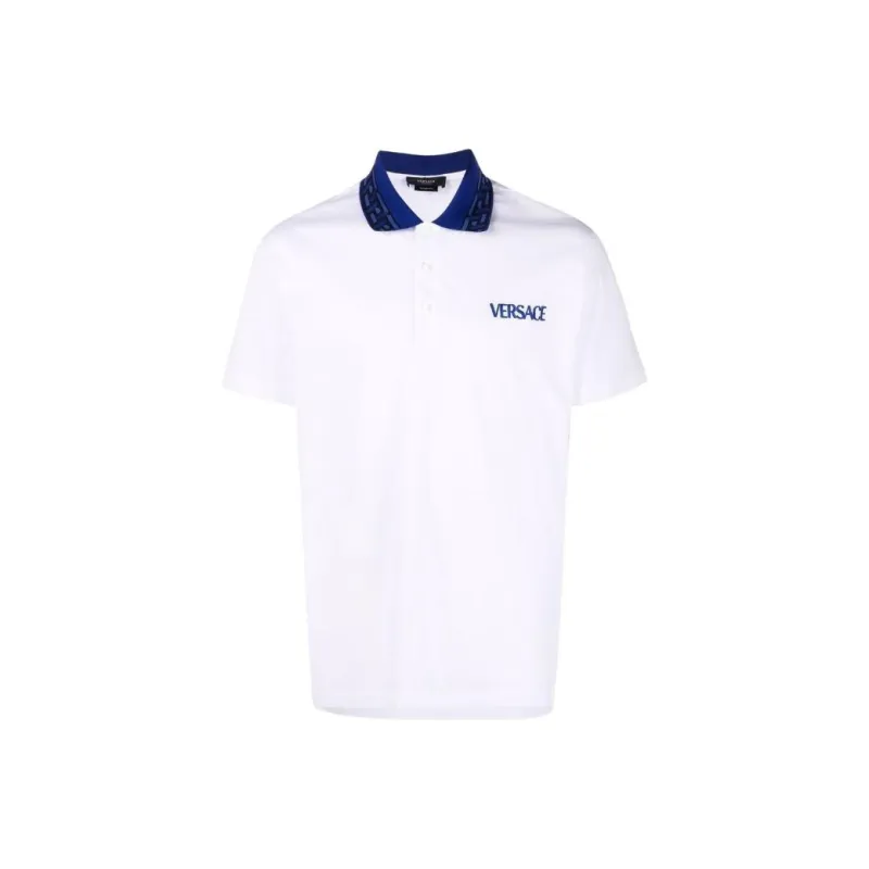 VERSACE Polo Shirts Men White-0
