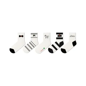 Duanmei Mid Calf Socks Women's 5 Pack