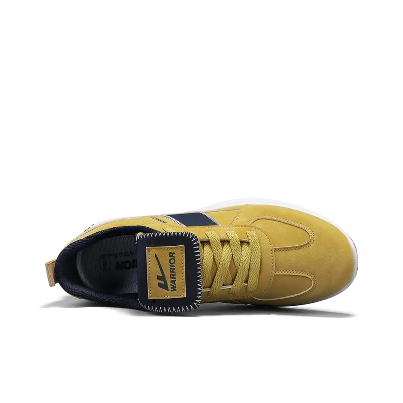 Warrior Slip Resistant, Abrasion Resistant, Lightweight Low Top Casual Shoes Men's Yellow Dark Blue-2