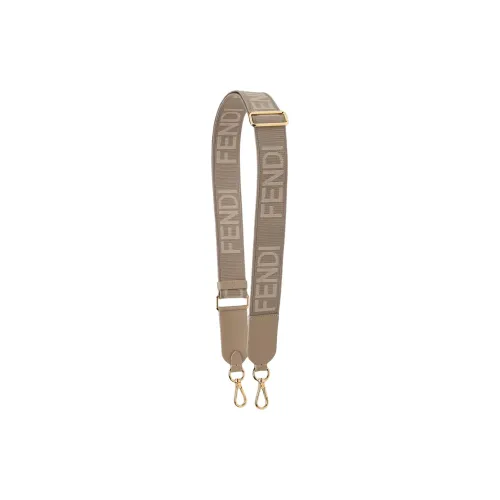 FENDI Cotton Bag Strap Women's Dove Gray Color
