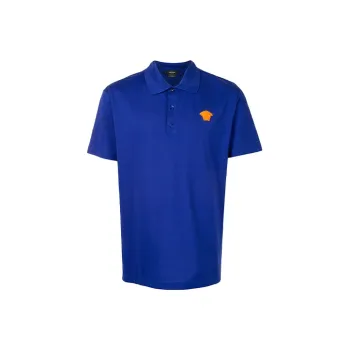 VERSACE Polo Shirts Men Blue