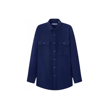 GOLDLION Shirts Men Navy Blue 95