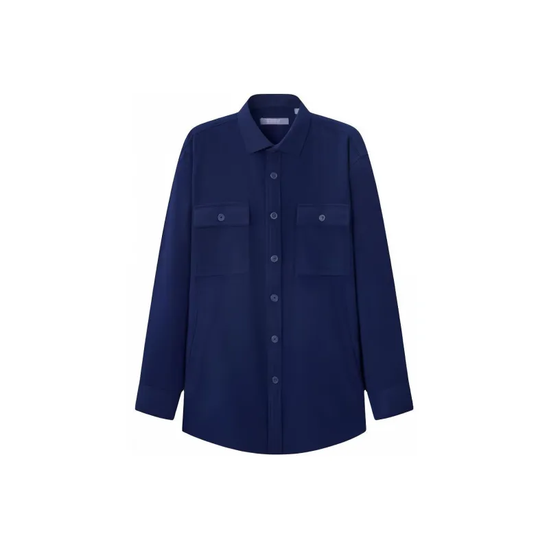 GOLDLION Shirts Men Navy Blue 95-0