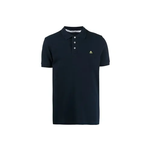 Moose Knuckles Polo Shirts Men Navy Blue