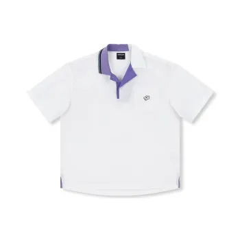 CONKLAB Letter Plant And Floral Loose Fit Polo Shirt Summer Unisex