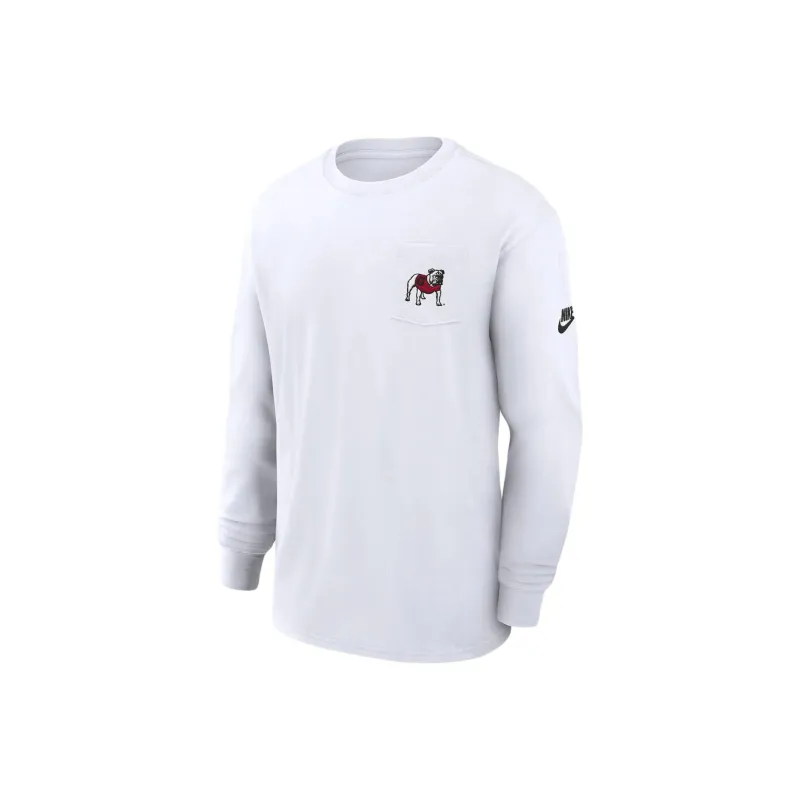 Nike Georgia Bulldogs Legacy Max90 Pocket Men's Nike College Long Sleeve T Shirt-0