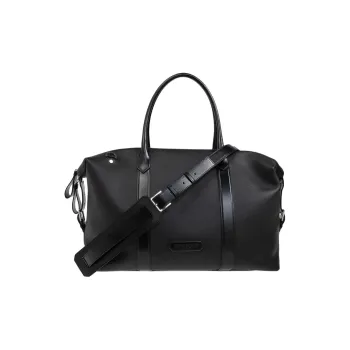 TF Cow Leather Travel Bag Men's Black