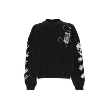 OFF WHITE SCAN ARR OVER CREWNECK
