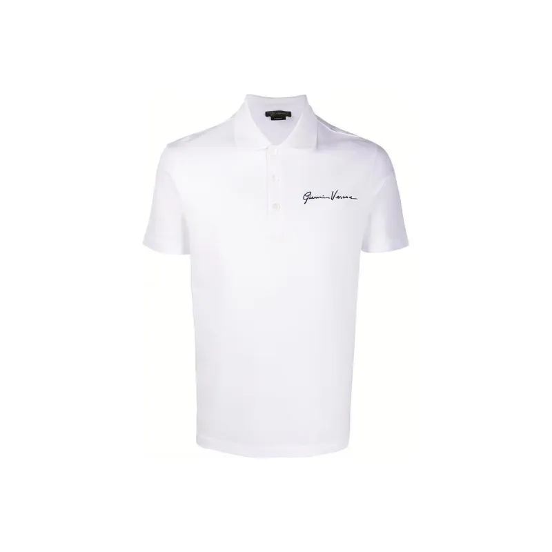 VERSACE Polo Shirts Men White-0