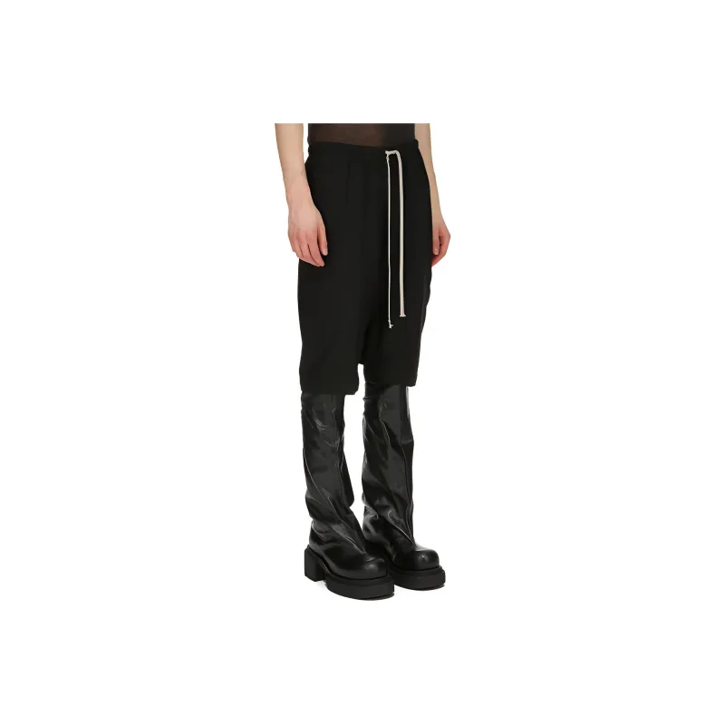 RICK OWENS/RO Luxor Rick's Pods Cady Casual Shorts Men's Black-2