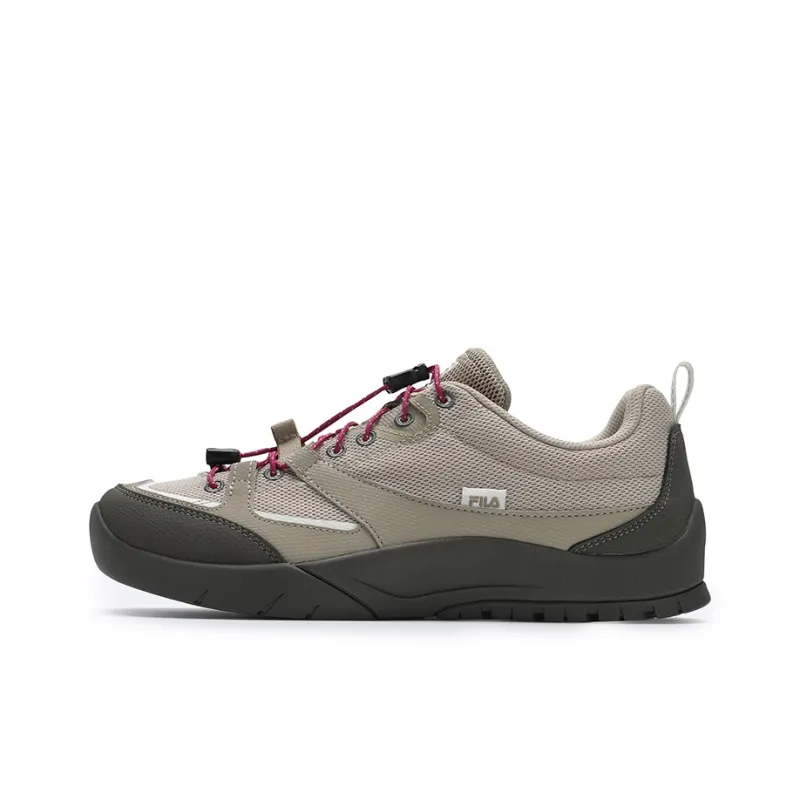 FILA CAMLIFE Slip Resistant, Abrasion Resistant, Breathable Low Top Skateboard Shoes Women's Yellow Gray-0