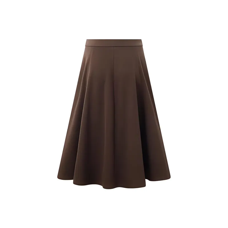 FINITY AW23 Casual Long Skirts Women's Coffee-1