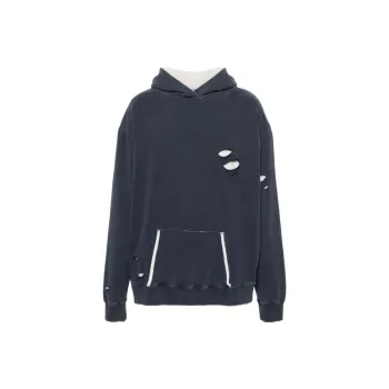 Maison Margiela Cut Out Detailed Oversized Hoodie