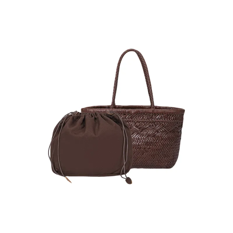 PAYOT Cow Leather Handbag Regular Women's Brown/Dark Coffee-6