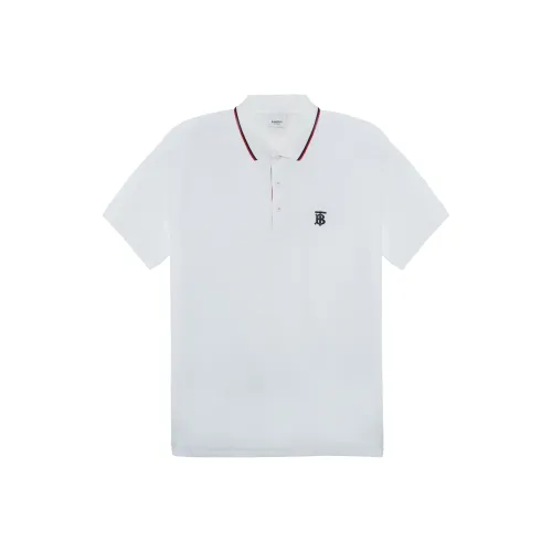Burberry Monogram Motif Piqué Cotton Polo Shirt