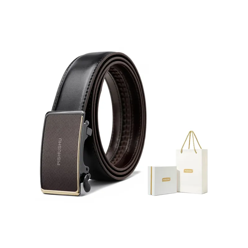 PISHUSHU Leather Belts Unisex-4