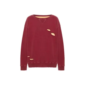 Maison Margiela Distressed Oversized Sweatshirt