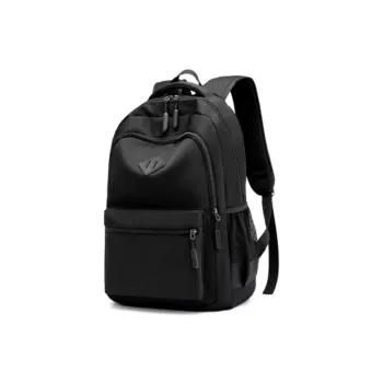 H YXIANG Oxford Backpack Regular Unisex Black/Dark Blue/Burgundy