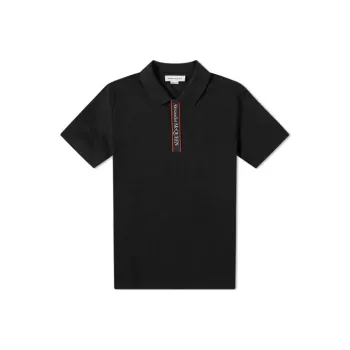 Alexander McQueen Logo tape Short sleeve Polo Shirt