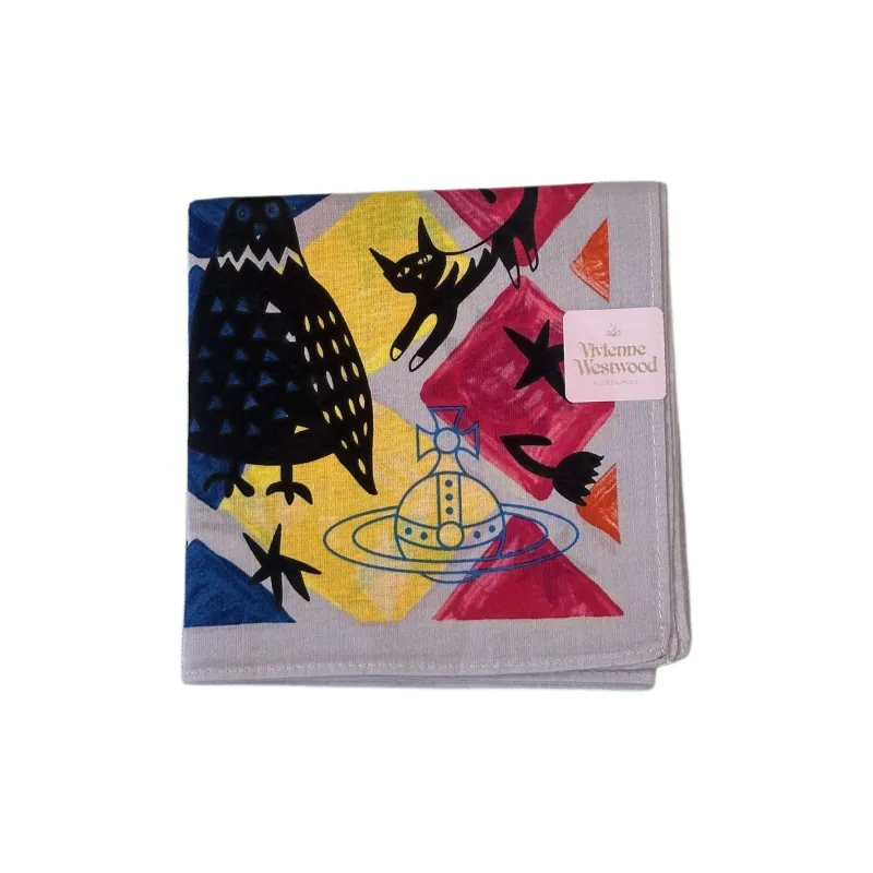 Vivienne Westwood Silk Scarves Unisex Blue-0