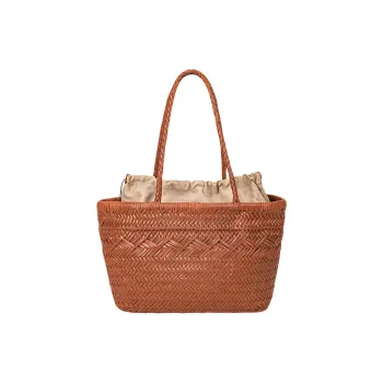 PAYOT Cow Leather Handbag Regular Women's Brown/Dark Coffee