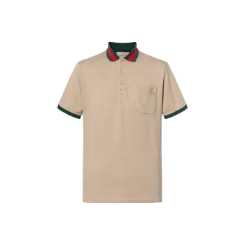 GUCCI SS22 Polo Shirt Men's Brown