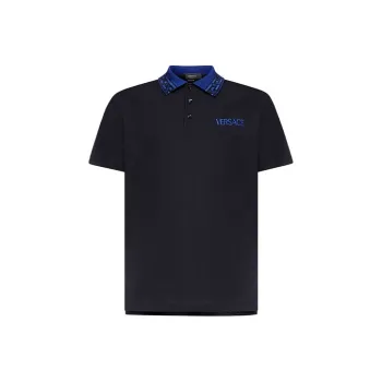 VERSACE Polo Shirts Men Black