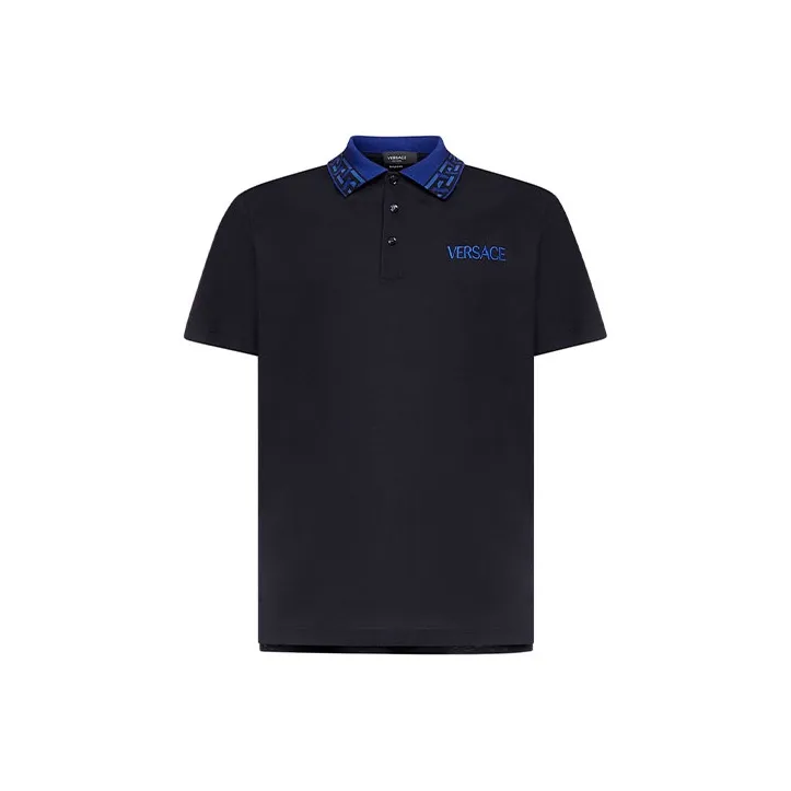 VERSACE Polo Shirts Men Black-0